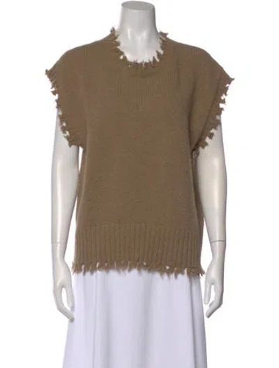Pre-owned Lauren Manoogian Mock Neck Sweater In Neutral