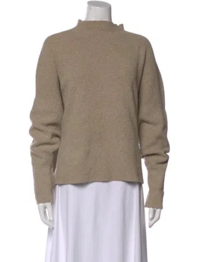 Pre-owned Lauren Manoogian Mock Neck Sweater In Neutral