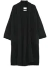 Lauren Manoogian Gray Double Face Long Coat In Grey