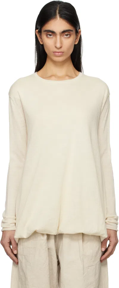 Lauren Manoogian Off-white Balloon Pullover In I03 Ivory