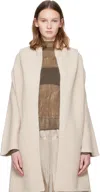 Lauren Manoogian Off-white Capote Coat In Neutral