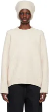 Lauren Manoogian Off-white Crewneck Sweater In E01 Ecru