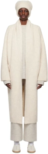 Lauren Manoogian Off-white Double Face Coat In E01 Ecru