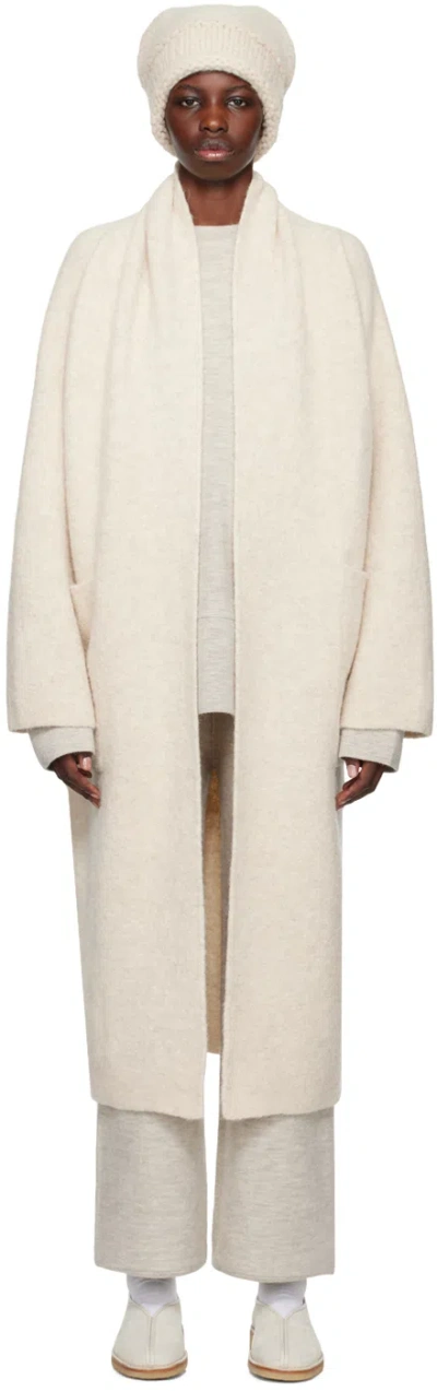 Lauren Manoogian Off-white Double Face Coat In E01 Ecru