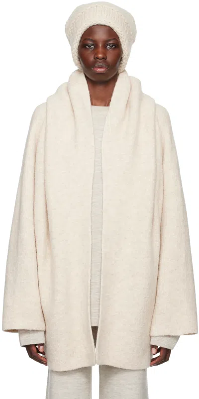Lauren Manoogian Off-white Double Face Coat In E01 Ecru