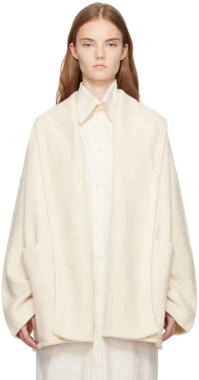 Lauren Manoogian Off-white Manta Coat In Rw01 Raw White