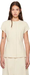 Lauren Manoogian Off-white New Structure Bodice Blouse In N01 Natural