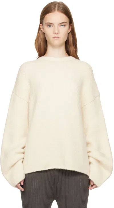 Lauren Manoogian Off-white Vello Sweater In Rw01 Raw White