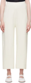 Lauren Manoogian Off-white Wide-leg Lounge Pants In B07 Bone