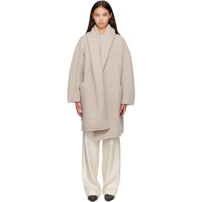 Lauren Manoogian Off-white Capote Coat In Pebble P01