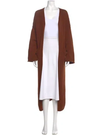 Pre-owned Lauren Manoogian Open Front Sweater In Brown