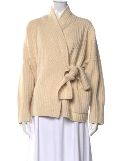 Pre-owned Lauren Manoogian Open Front Sweater In Neutral
