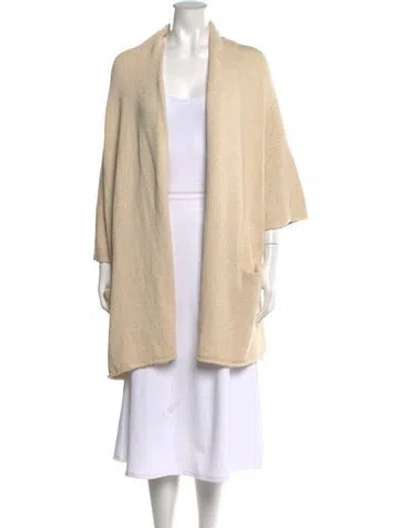Pre-owned Lauren Manoogian Open Front Sweater In Neutrals