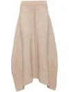 Lauren Manoogian Asymmetric Midi Skirt In Neutrals