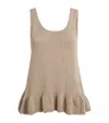 Lauren Manoogian Pima Cotton Tank Top In Brown