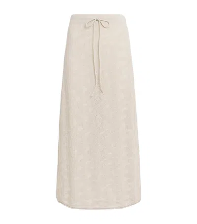 Lauren Manoogian Pima Cotton Terra Midi Skirt In Gold