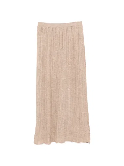 Lauren Manoogian Plisse Skirt In Neutral