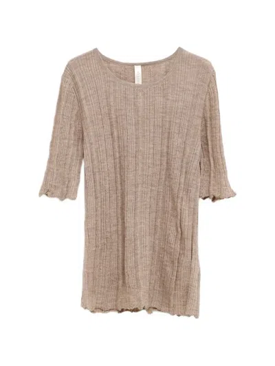Lauren Manoogian Ribbed Top In Neutral