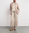 Lauren Manoogian Sanded Wide-leg Trousers In Brown