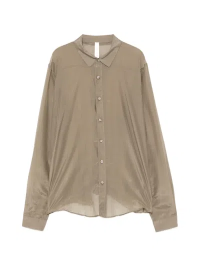 Lauren Manoogian Sheer Shirt In Brown