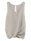 Lauren Manoogian Sleeveless Top In 灰色