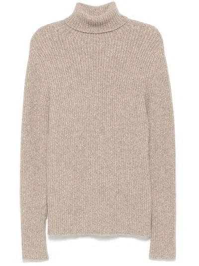 Lauren Manoogian Soft Rib Turtleneck In Neutrals