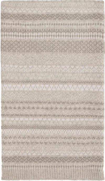 Lauren Manoogian Ssense Exclusive Beige Jacquard Scarf In Multi