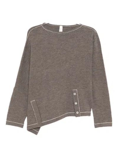 Lauren Manoogian Stitch Jumper In Brown