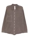 Lauren Manoogian Stitch Shirt In Brown
