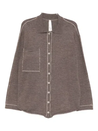 Lauren Manoogian Stitch Shirt In Brown