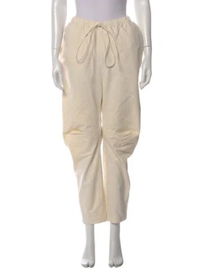 Pre-owned Lauren Manoogian Straight Leg Pants In Neutral