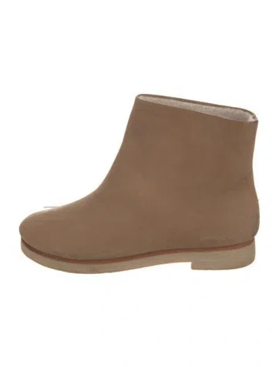 Pre-owned Lauren Manoogian Suede Boots In Neutral
