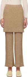 Lauren Manoogian Tan Layer Lounge Pants In C08 Camel