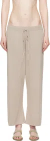 Lauren Manoogian Taupe Capri Lounge Pants