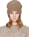 Lauren Manoogian Taupe Crown Beanie In Brown