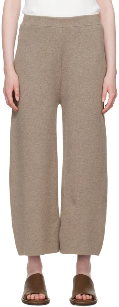 Lauren Manoogian Taupe Wide-leg Lounge Pants In W03 Wood