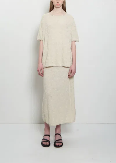 Lauren Manoogian Terra Pima Cotton Knit Skirt In Neutral