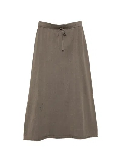 Lauren Manoogian Veil Midi Skirt In Brown