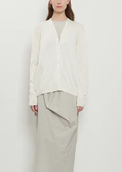 Lauren Manoogian Veil Pima Cotton Cardigan In Brown