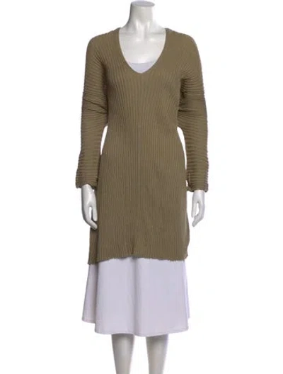 Pre-owned Lauren Manoogian V-neck Sweater In Neutral