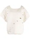 Lauren Manoogian Wabi Handknit Vest In White