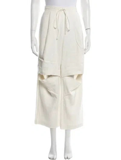 Pre-owned Lauren Manoogian Wide Leg Pants In Neutral