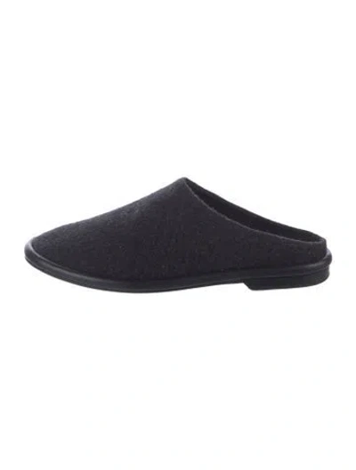 Pre-owned Lauren Manoogian Wool Mules In Black