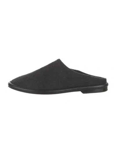 Pre-owned Lauren Manoogian Wool Mules In Black