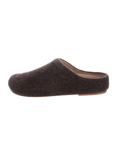 Pre-owned Lauren Manoogian Wool Slippers In Brown