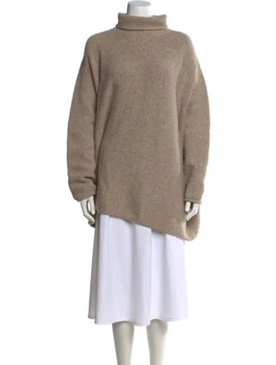 Pre-owned Lauren Manoogian Wool Turtleneck Sweater In Neutral