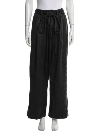 Pre-owned Lauren Manoogian Wool Wide Leg Pants In Gray