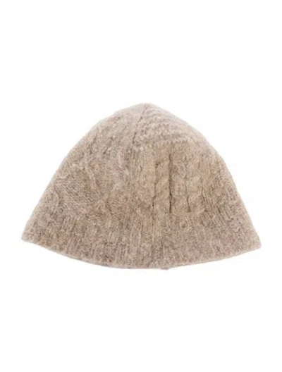 Pre-owned Lauren Manoogian Wool-blend Knit Beanie In Neutral