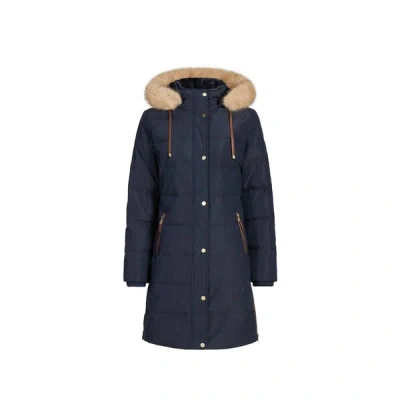 Laurèn Manteau Droit À Capuche In Blue