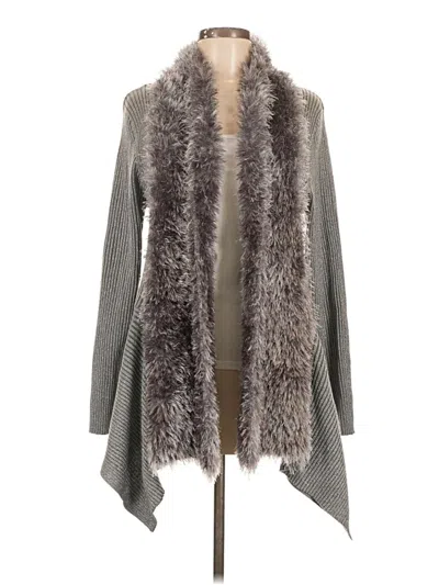 Pre-owned Lauren Michelle Cardigan Sweater In Gray
